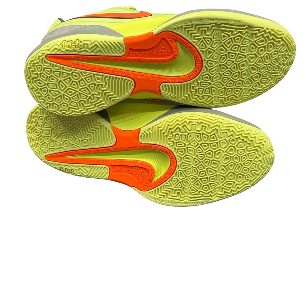 Nike Ja 2 Twelve Time Youth 6.5Y Yellow Orange Basketball Sneakers - Picture 8 of 9